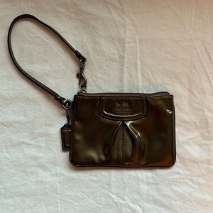 Vintage Coach Bronze Wristlet with Hang Tag